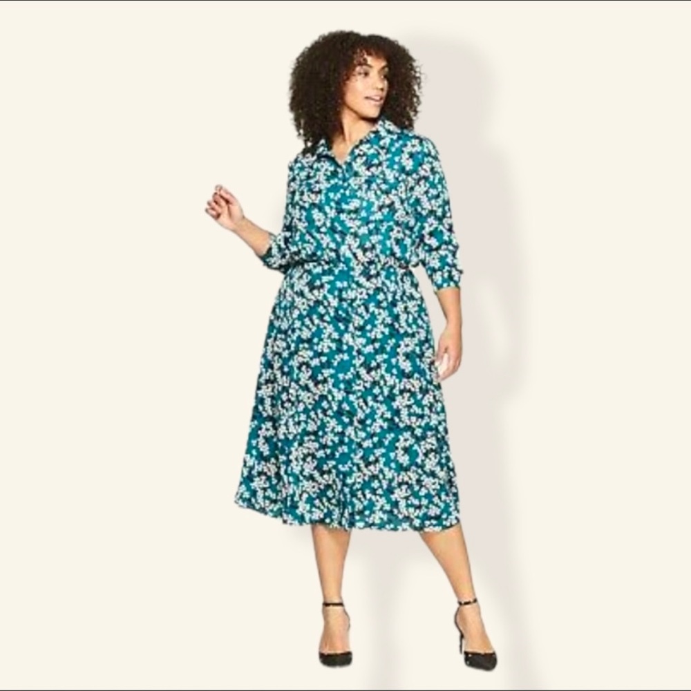 Who What Wear Dancing Clover Dress